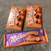 Zestaw słodyczy Walentynki czekolada Milka , 2 Toffee walnut  300 