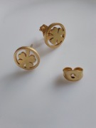 Kolczyki koniczynki stal chilurgiczna