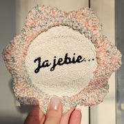 Podkładka/Podstawka pod kubek, handmade, z napisem, zabawna - Kłębi Się