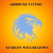 Szablon do tatuaży Airbrush, wielorazowy Orzeł