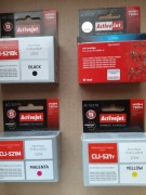 Tusze ACTIVEJET Canon CLI-521 (Bk, C, M, Y)