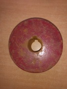 Koło pasowe żeliwne-Fi-3x12 cm/oś fi-32 mm,pasek-17 cm