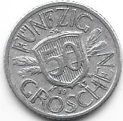 Austria 50 gr.1947