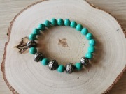 Piękna bransoletka na żyłce turkus 