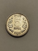 Sprzedam monetę Indie 5 rupii 1999r. MMD - stan około menniczy ( gruba )
