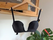 65E wonderbra W00J5 czarny strapless super do sukienek dekolt