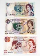 Wielka Brytania Wyspa Man 5, 10, 20 funtów 2007-2015 P.46, P48-49 UNC