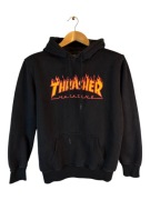 Bluza z kapturem thrasher czarna duże logo L M