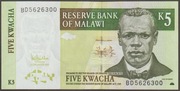 Malawi 5 kwacha 2005 - John Chilembwe - BD - stan bankowy UNC