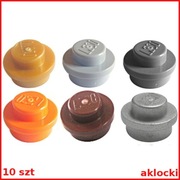 LEGO 4073 PŁYTKA 1x1 okrągła brązowy pomarańczowy szary srebrny złoty