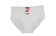 Majtki damskie białe figi z wysokim stanem bawełna haft XXL