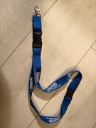 Smycz na klucze niebieska z zabezpieczeniem 