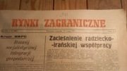 Gazeta: Rynki Zagraniczne z 27 lutego 1975roku - zabytkowa