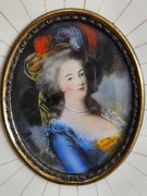 Maria Antonina,  miniaturowy portret na kości