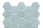 Equipe Kromatika Bleu Clair, 1 m2, płytki podłogowe ścienne heksagony 10 cm