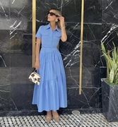 ZARA SUKIENKA PASEK FALBANY BAWEŁNA BLOG R.XS NOWA!