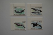Burundi Sw 2058-61** wieloryby