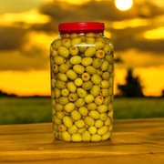 Oliwki zielone z nadzieniem pomarańczowym 3,5 kg duże import Turcja