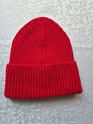 Nowa,czerwona czapka zimowa CROPP