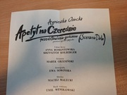 Osiecka Apetyt na czereśnie program Ateneum 1989 Romantowska Kolberger