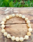 Bransoletka z cytrynem i hematytem