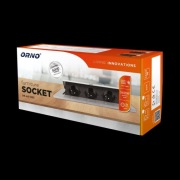 Gniazdo meblowe wpuszczane ORNO czarne