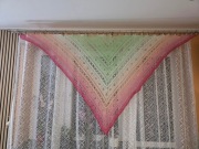 Ręcznie robiona chusta ażurowa - Wzór Valkyria (XXL)