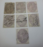 Anglia 1875 (+) Znaczki Skarbowe - One Penny