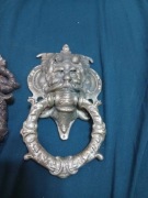 Stara duża kołatka mosiadz 