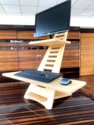STOJAK NA KOMPUTER MONITOR Drewniany Pionowy 