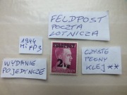 znaczki Mi FP3 przedruk FELDPOST Niemcy 1944r. Hitler Rzesza czysty** Reich