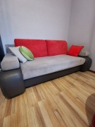 Sofa rozkładana z pojemnikiem na pościel