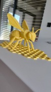 Pszczoła na plastrze miodu Figurka 3d miód Pasieka 