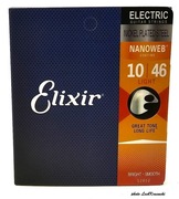 ELIXIR STRUNY DO GITARY ELEKTRYCZNEJ 10-46 NICKEL PLATED NANOWEB