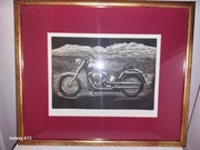 Grafika  motocykl Harley Davidson