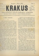KRAKUS, nr 10, rok 1891 r.