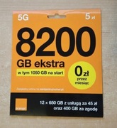 501 805 512 !!! Starter ORANGE 5 PLN PREPAID 5G prefiks 501