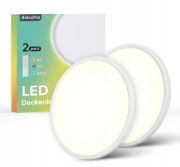 AISUTHA Lampa LED Sufitowa 24W 2800LM Dimmowalna Pilotem IP54 Do Wnętrz