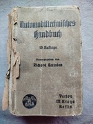Automobiltechnisches, podręcznik motoryzacyjny, R. Bussien , 1921-rzadka
