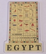 Magnes na lodówkę akrylowy Egipt Egypt Giza Nil Kair Hieroglify (43) 