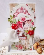 Wyjątkowa ręcznie robiona kartka ślubna