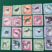  Znaczki Pocztowe Ptaki Zwierzęta Manama Banrajn.