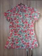 Koszula z krótkim rękawem w kwiaty | Stradivarius | Rozmiar S