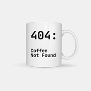 Kubek 404 Coffee Not Found  idealny dla programisty, IT, geeka