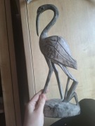 Drewniana czapla /37cm/