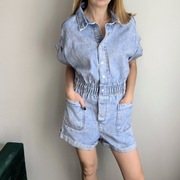 Jeansowy kombinezon damski nowy