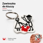 Zawieszka do kluczy Cancer Fighters Maja Bedoes Łatwogang brelok