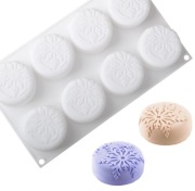 PŁATEK ŚNIEGU 8wnęk Boże Narodzenie forma silikonowa 29*17*4.2 do pieczenia