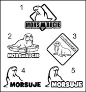 Naklejka na auto MORS, MORSOWANIE, MORS W AUCIE
