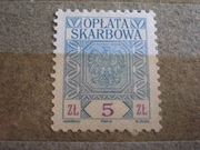 znaczek skarbowy znak opłata skarbowa 5 zł złotych